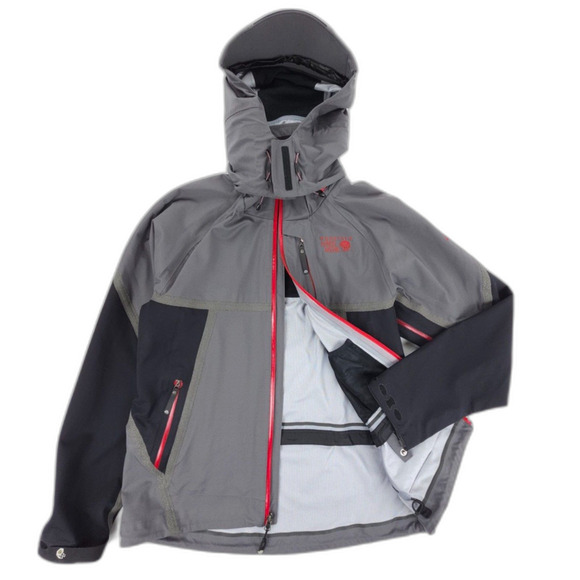 MOUNTAIN HARDWEAR Conduit Soft Shell Jacket Waterproof Windbreaker Gorpcore Gray - Picture 5 of 12
